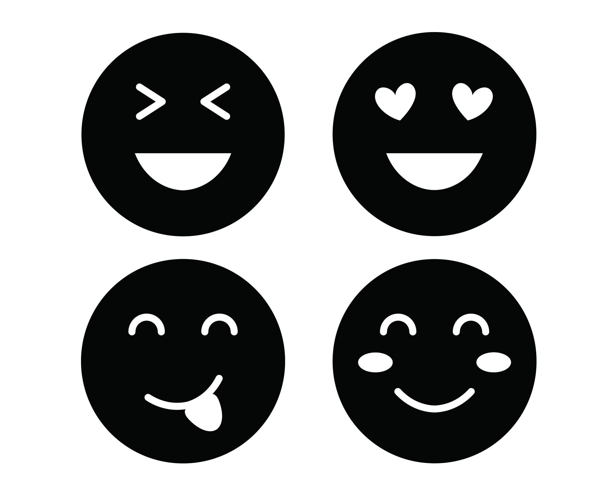 Emoji Svg Emoji Dxf Emoji Template Emoji Cut File Emoji Etsy Finland