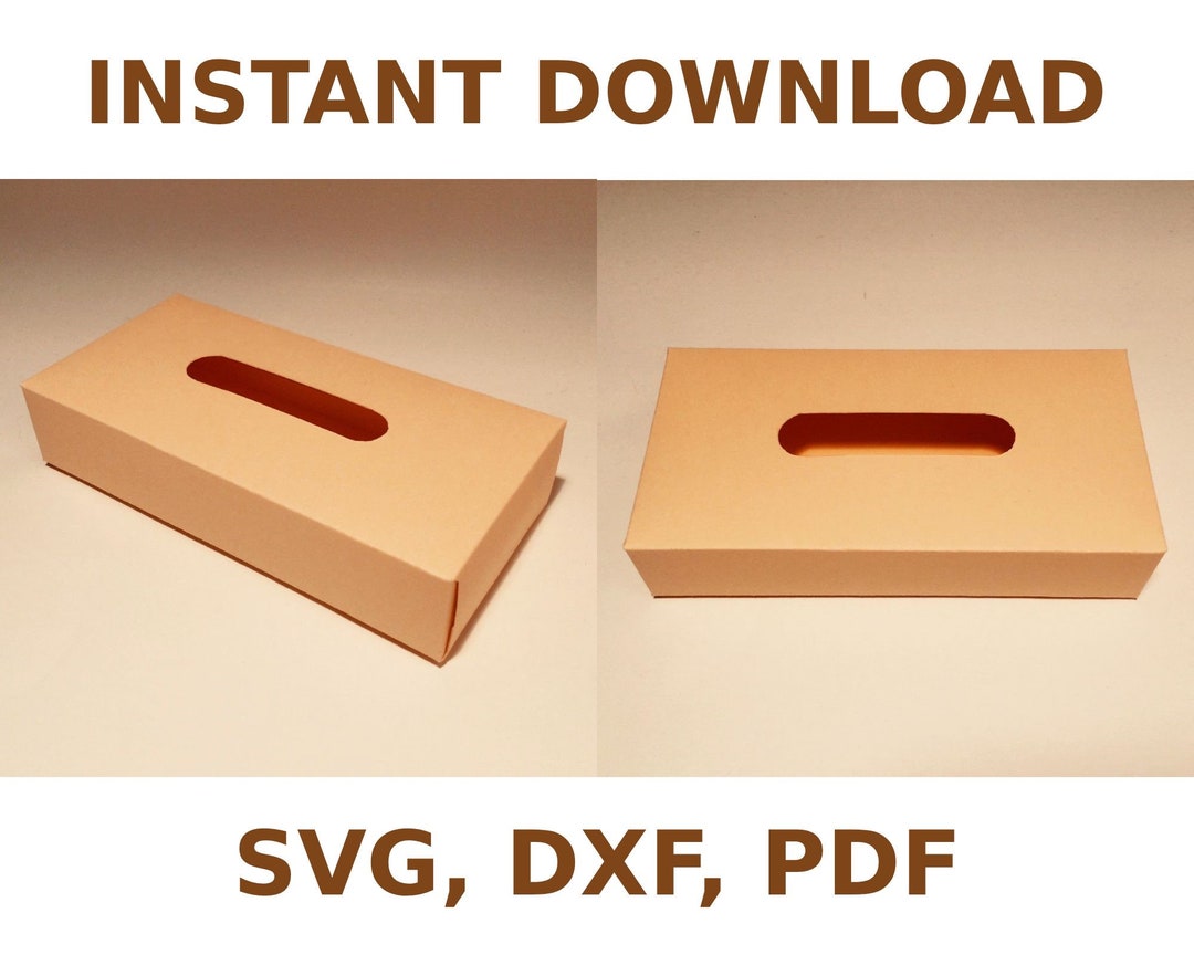 Tissue Box Template Tissue Holder Tissue Gift Box Tissue Etsy