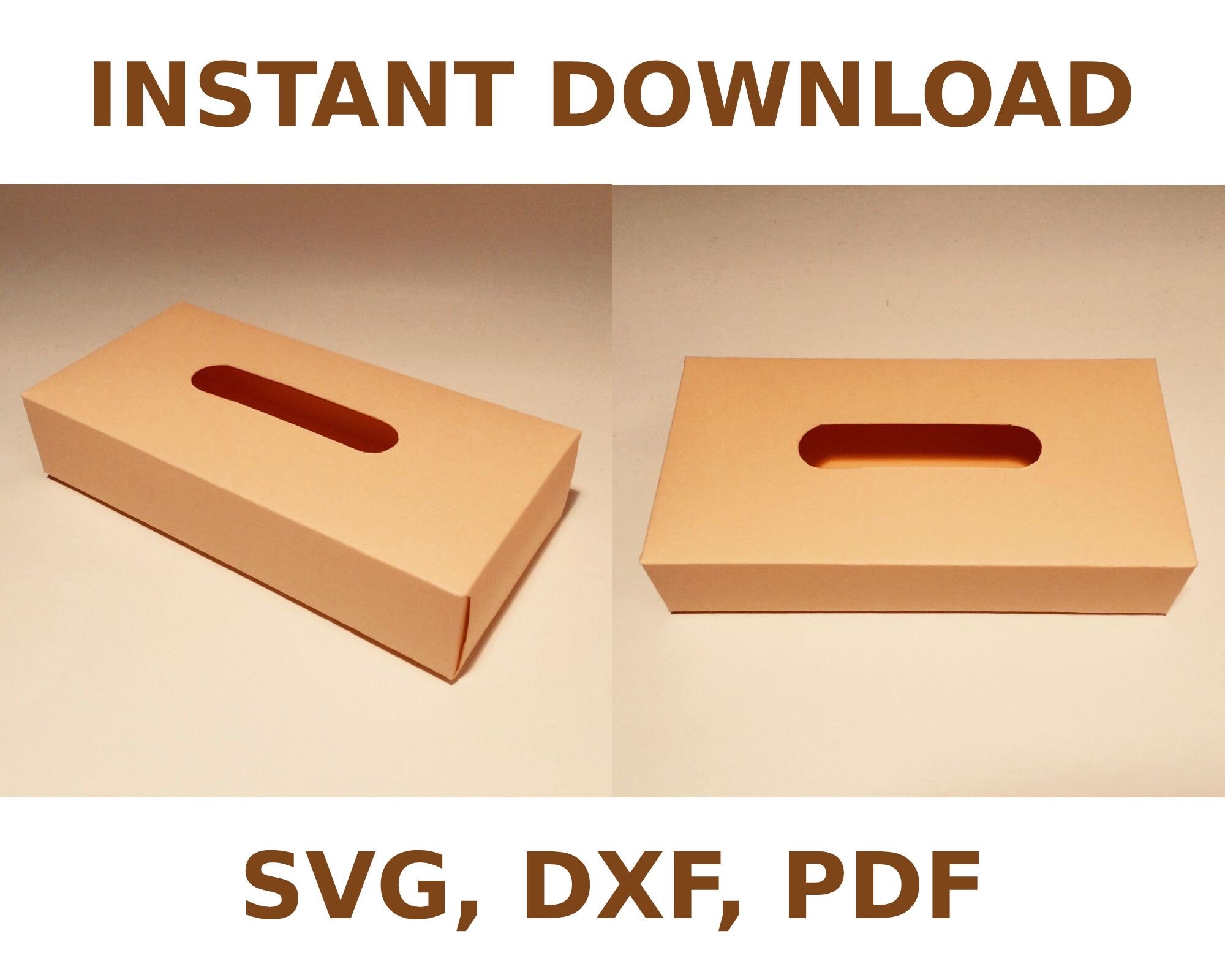 Tissue Box Template Tissue Holder Tissue Gift Box Tissue Etsy