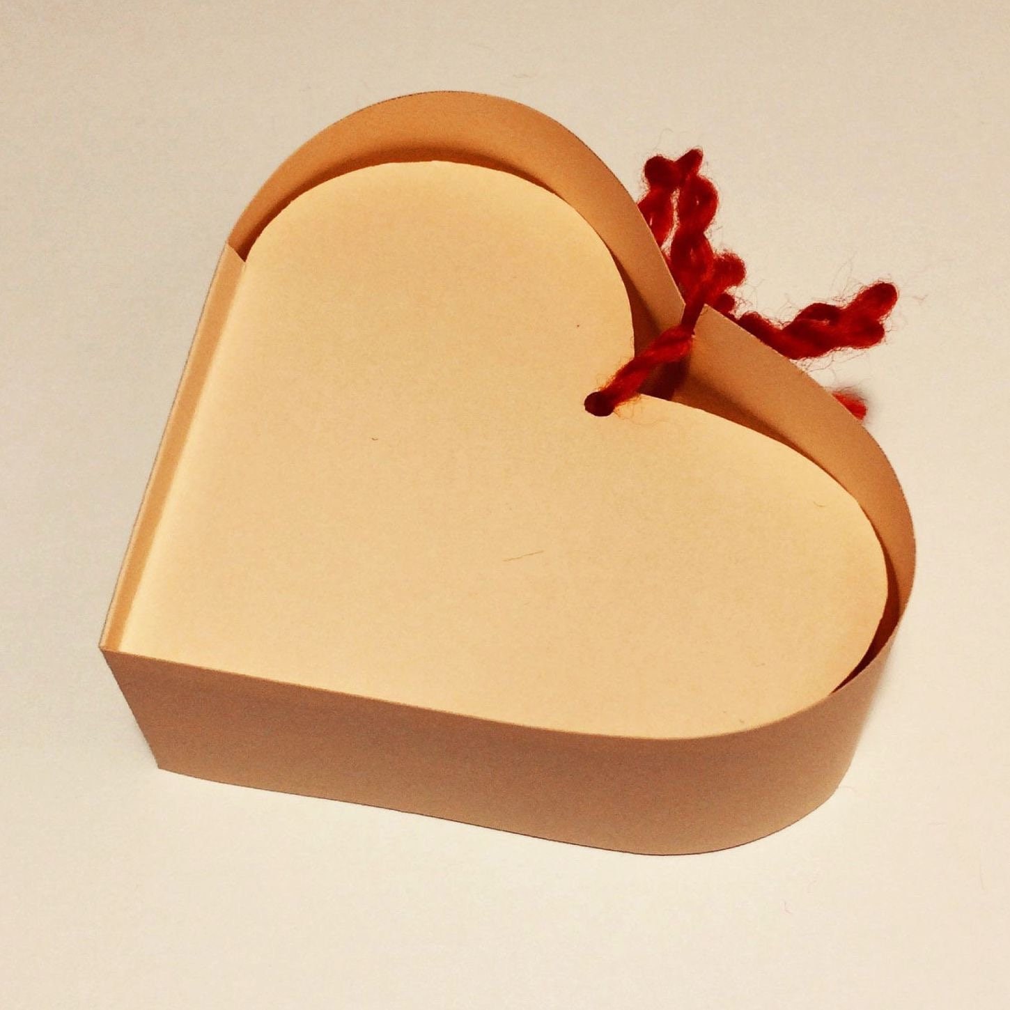 Plantilla de caja de corazón de San Valentín, Regalo de caja de