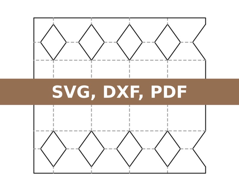 Candy Box Template Cracker Box Candy Shaped Box Christmas Etsy