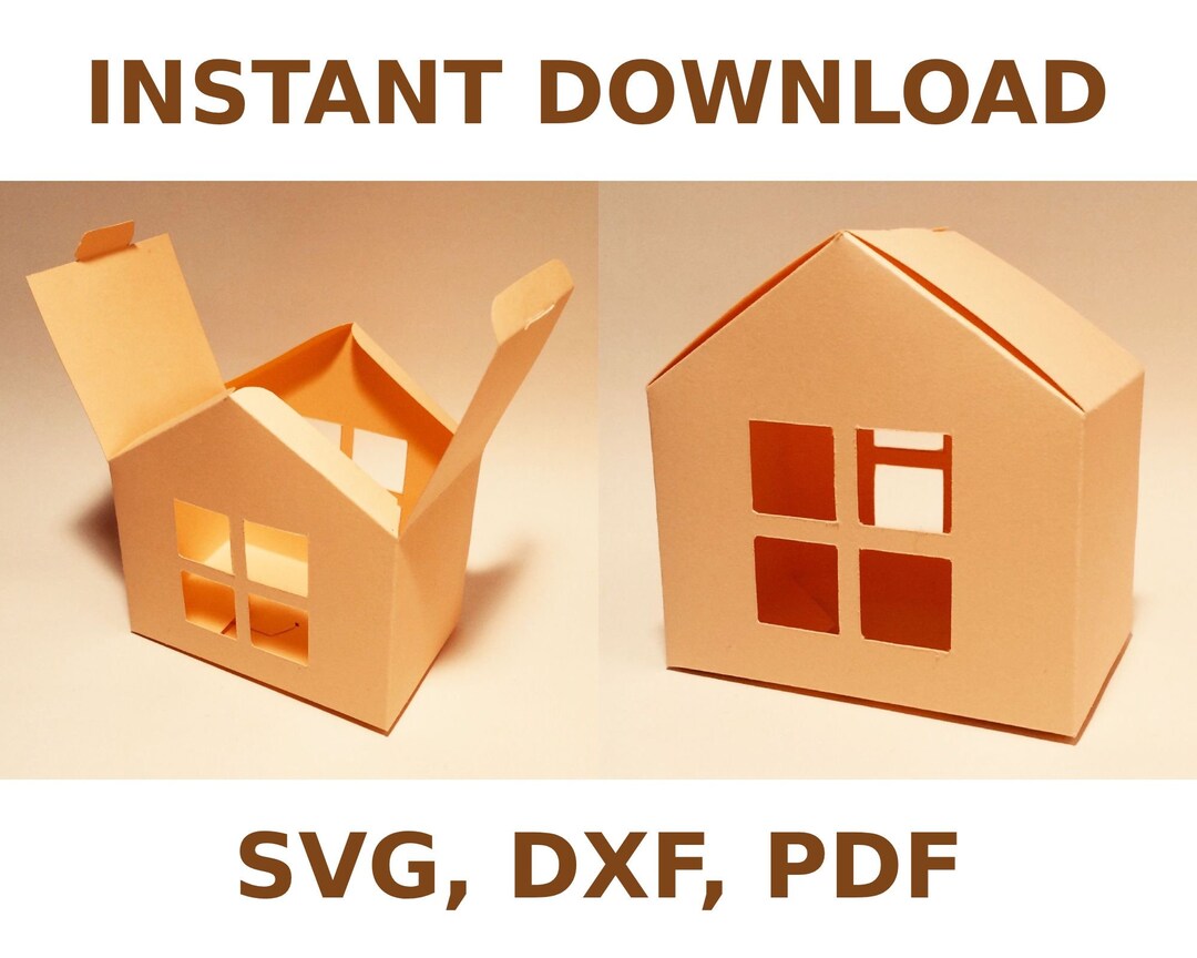 House Box, House Gift Box, Paper House, Candy Box, Candy Gift Box