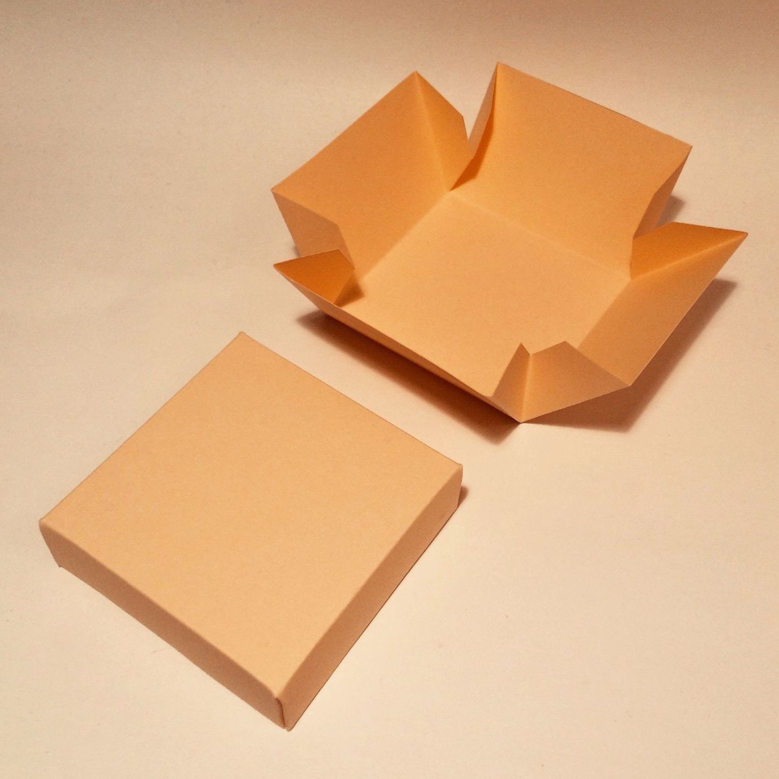 Square Box With Lid Template Gift Box With Lid Storage Box Etsy UK