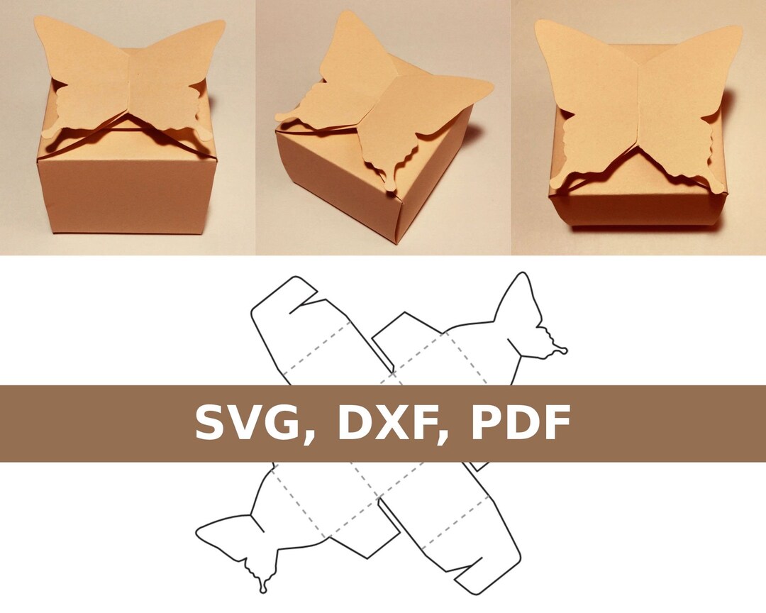 Butterfly Box Template, Butterfly Gift Box, Butterfly Shaped Box