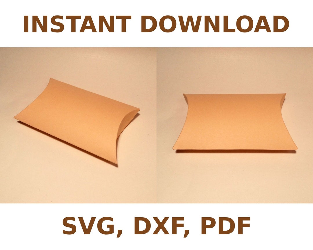 Pillow Box Template, Pillow Box Svg, Soap Box, Wedding Favor Box