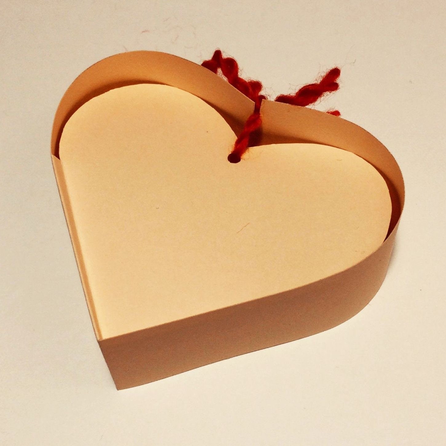 Plantilla de caja de corazón de San Valentín, Regalo de caja de