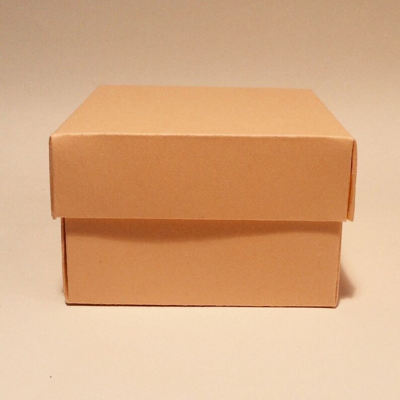 Square Box With Lid Template Gift Box With Lid Storage Box Etsy