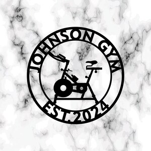 Custom Metal Home Gym Sign: Personalized Workout Room Wall Art