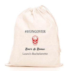 Custom Cotton Favor Bags: Halloween, Wedding, Bachelorette Party