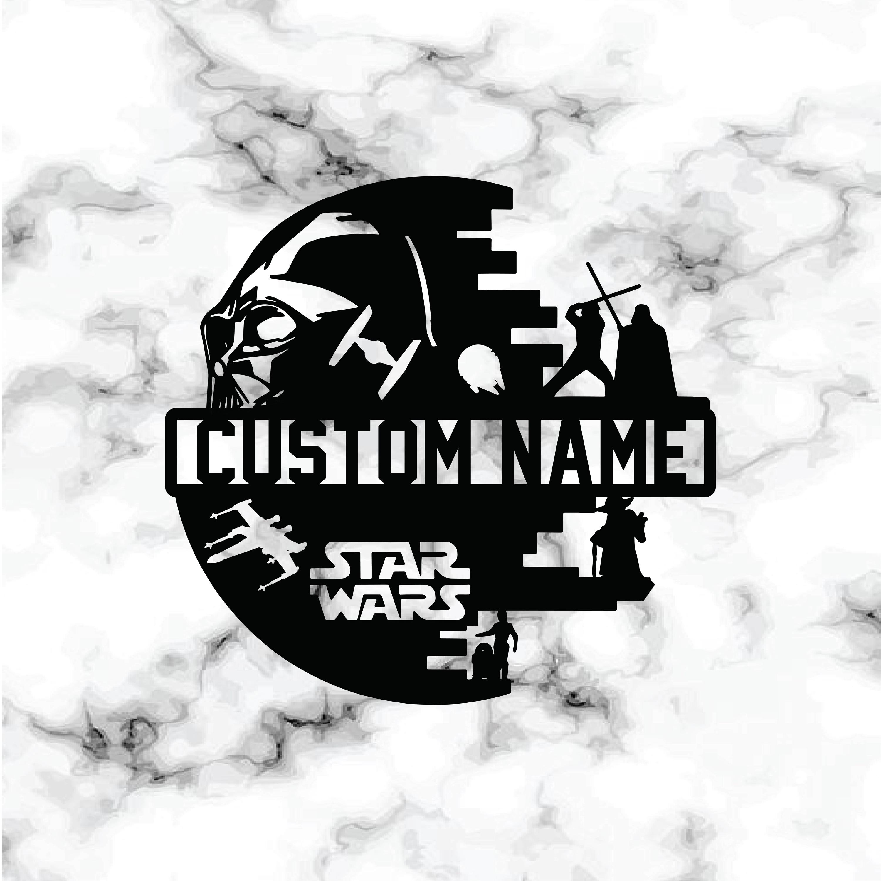 Personalized Star Wars Family Name Metal Sign: Custom Wall Decor