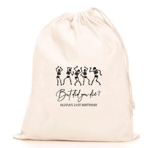 Handmade Cotton Recovery Kit Bag: Hangover, Wedding, Bachelorette Party Favor
