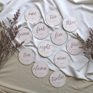 Cartes en bois d'étape mensuelle pour bébé, cadeau de baby shower, cadeau de naissance, cadeau pour une future maman, cadeau pour les nouveaux parents