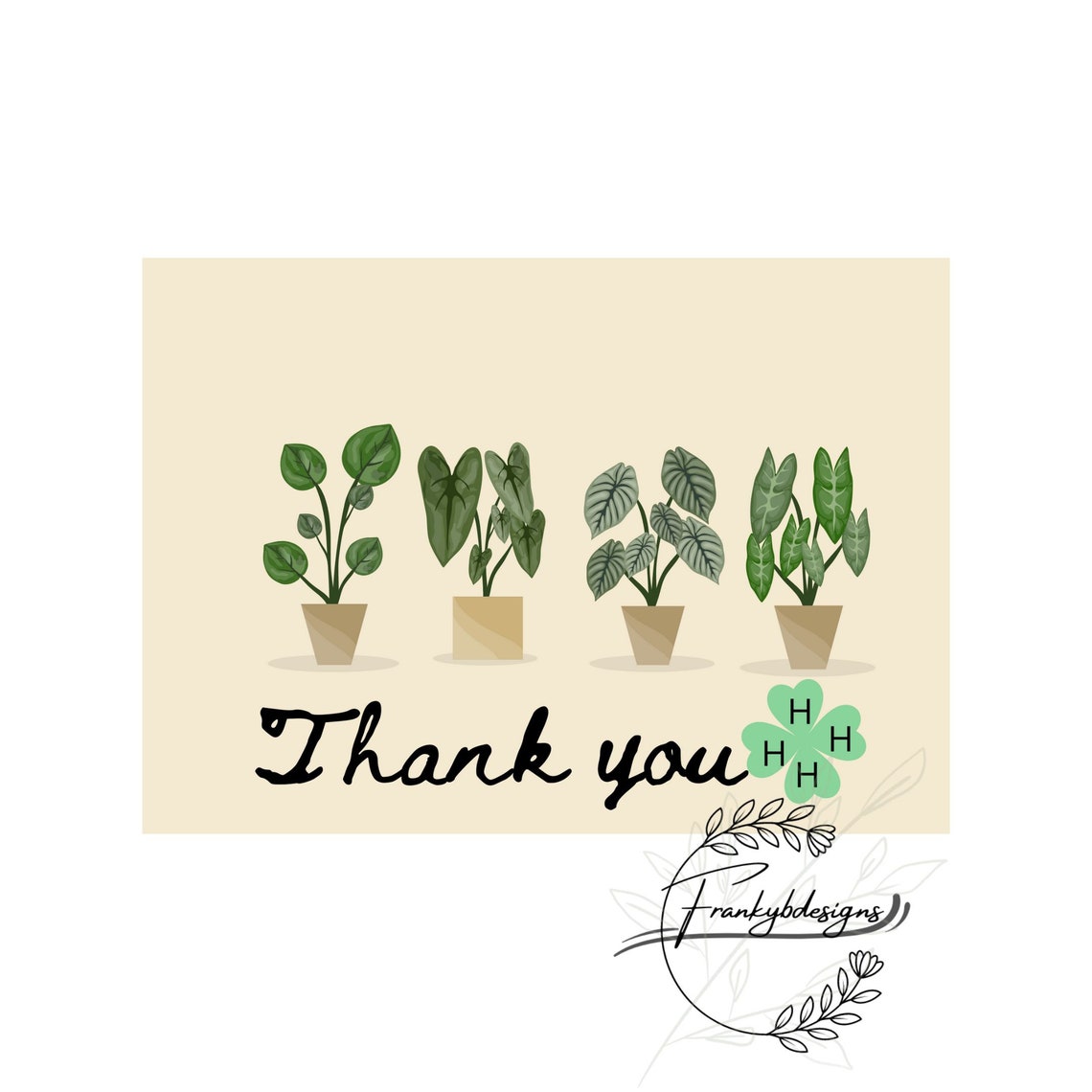 4h Thank You Cards Etsy