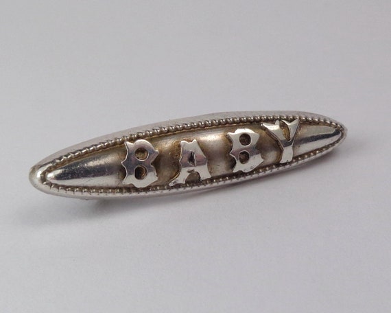 Gorgeous Antique Edwardian Sterling Silver Baby C… - image 2