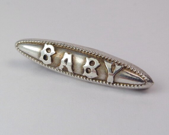 Gorgeous Antique Edwardian Sterling Silver Baby C… - image 3