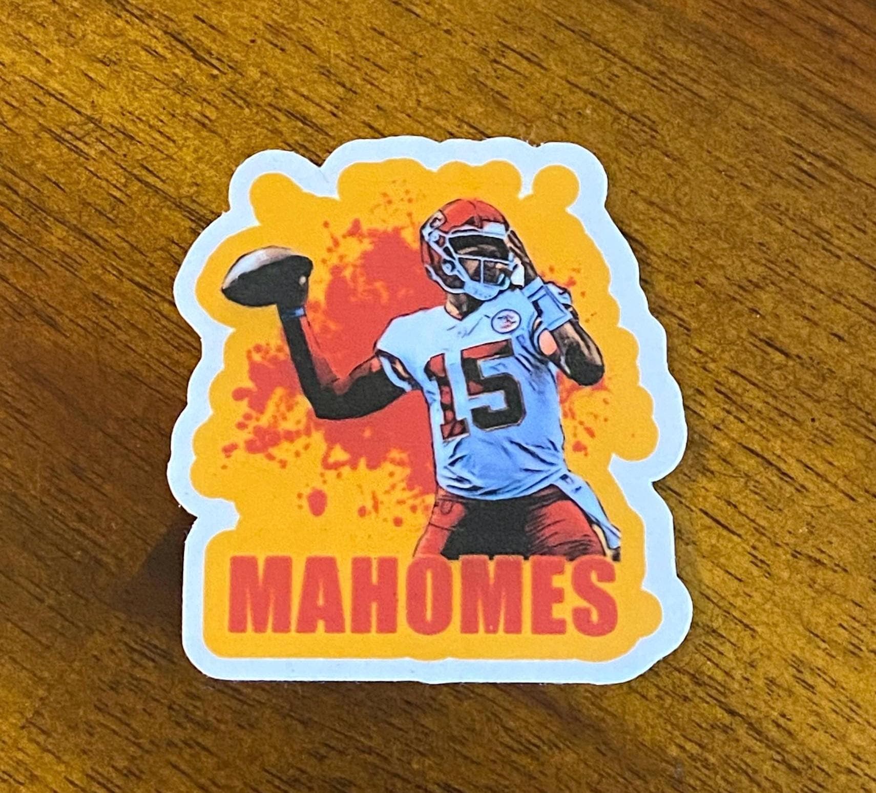 Patrick Mahomes Sticker Football Sticker Glossy Sports Decal for ...