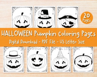 Zucche di Halloween, Disegni da colorare di Halloween, Facce di zucca, Attività di Halloween, Halloween per bambini, Disegni da colorare di Halloween, Halloween, Digitale