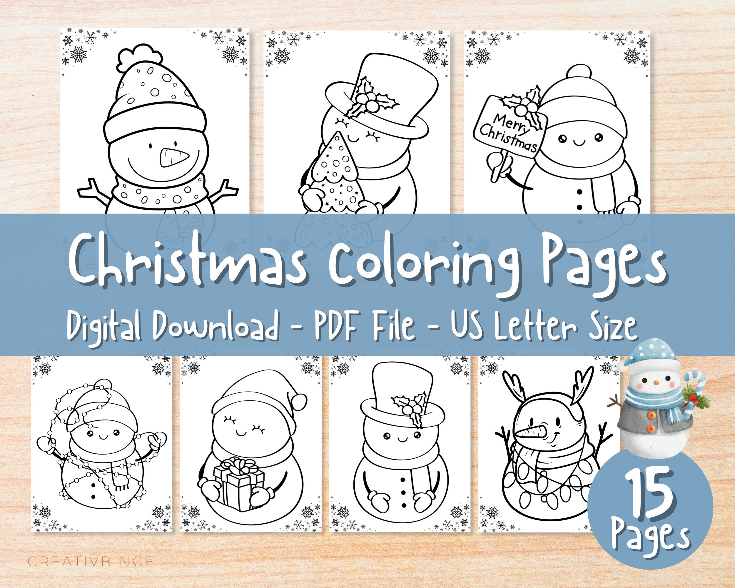 Christmas Printable, Coloring Pages, Kids Christmas Ideas, Christmas  Activities, Christmas Coloring Pages, Kids Coloring Book, Adult Color 