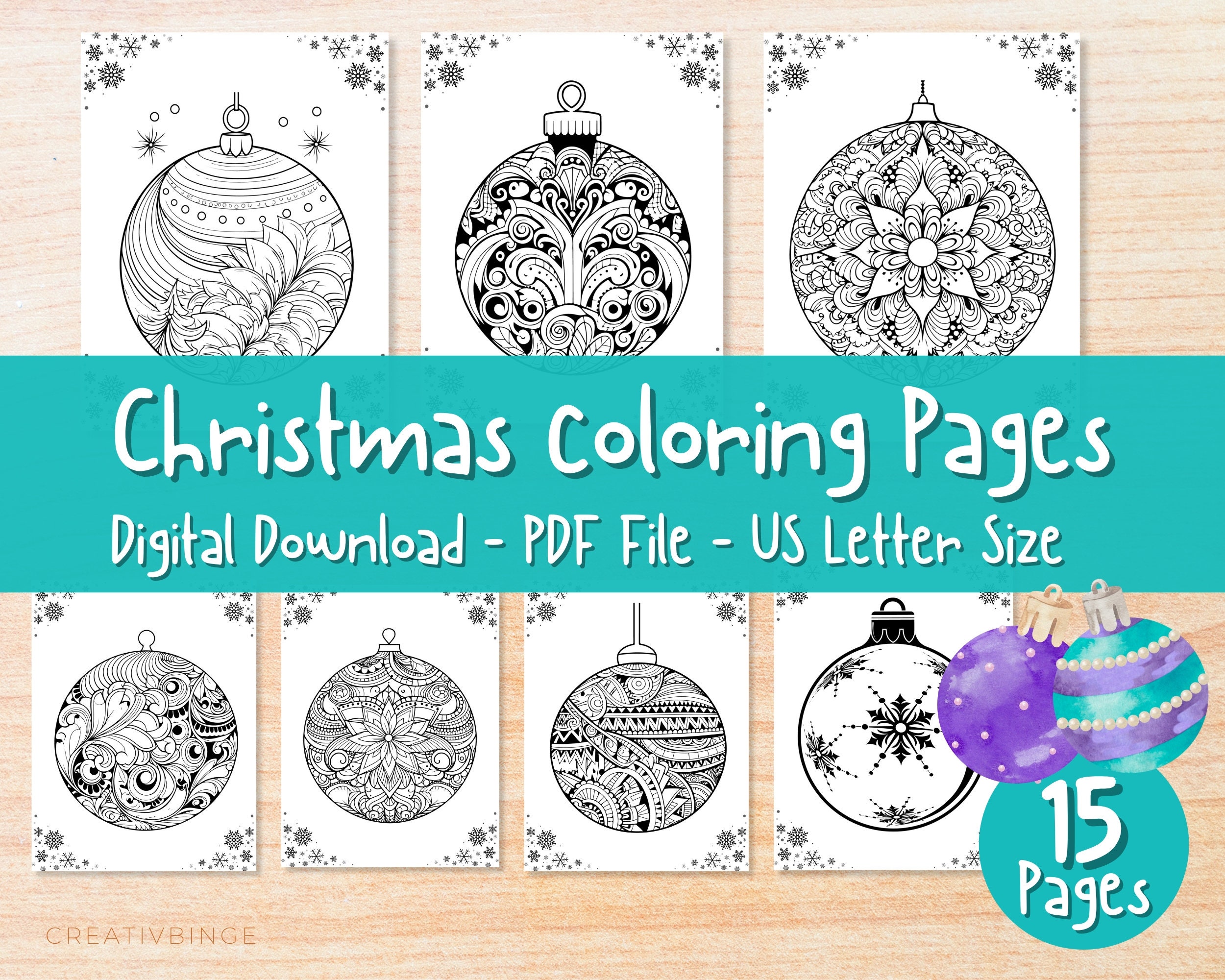 Christmas Coloring Page, Winter Coloring Page, Coloring Pages Christmas