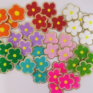 DIY Flower Sequins Towel Embroidered Patches For DIY Clothing Bags Jacket Iron On Accessories Applique bag laptop or book