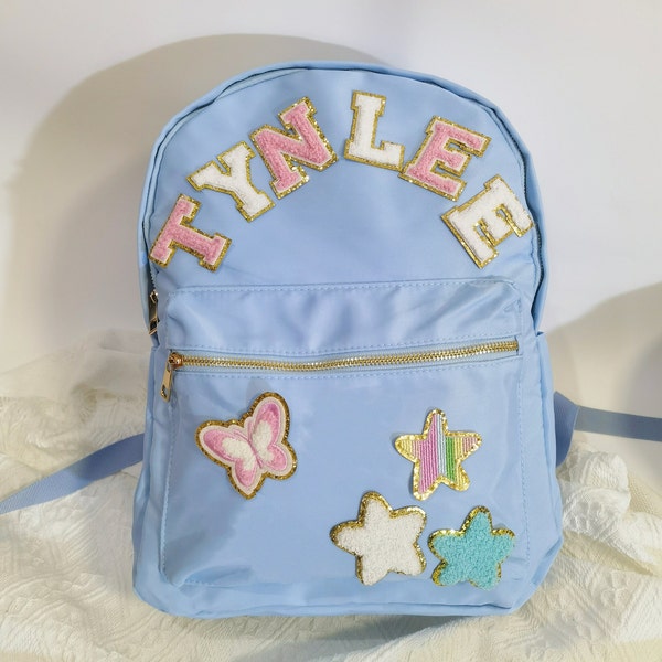 Custom Backpack With Patches Sewn On Etsy