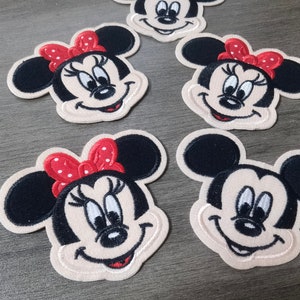 Iron on Patch-disney Patches-mickey Mouse-minnie Mouse-disney  Gifts-chenille Patch-disney Jacket-disney Bag 