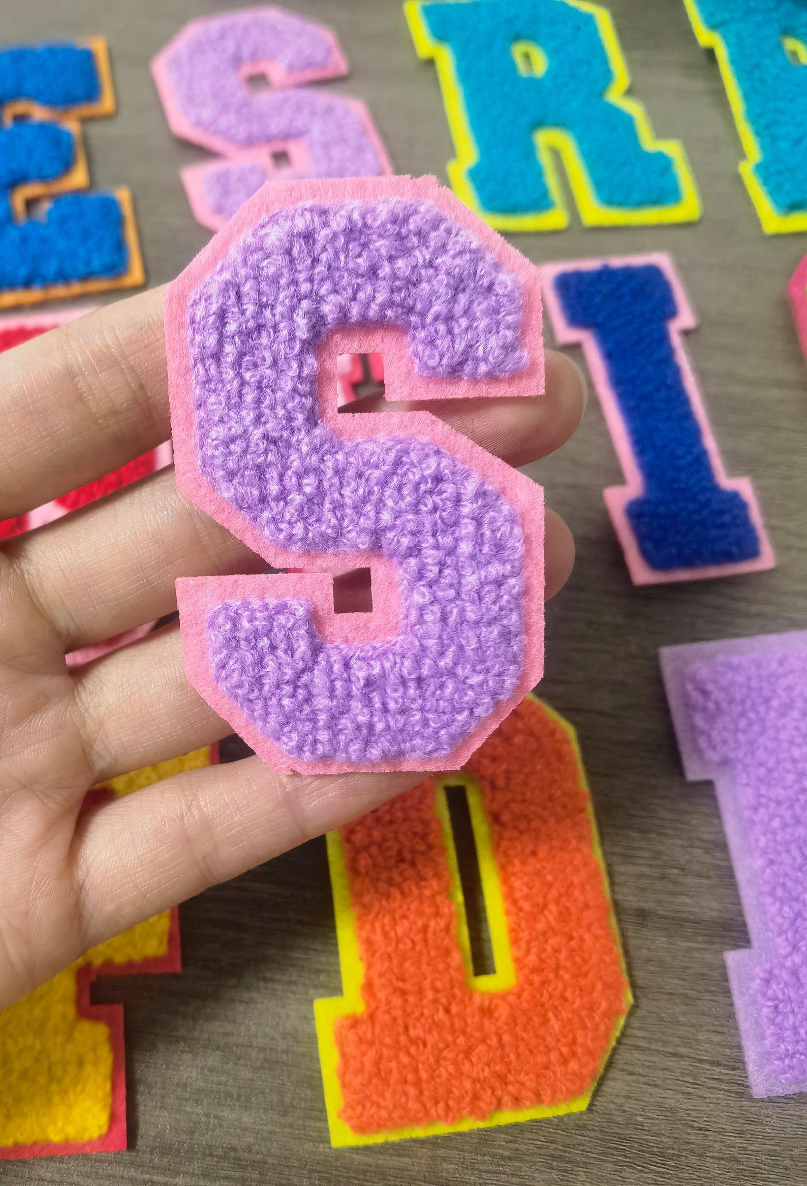 Multi Colors Letters Embroidered Patches for DIY Clothing Bags Jacket ...