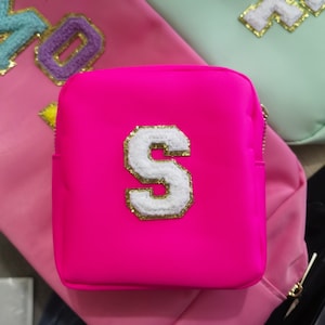 Nylon Chenille Patch Maßgeschneiderte Schminktasche Maßgeschneiderte Schminktasche |