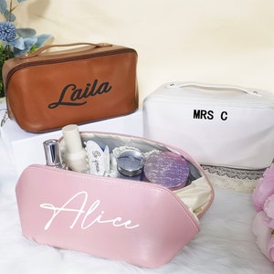 Bolsa de maquillaje personalizada, bolsa de aseo, propuesta de dama de honor, embrague personalizado, bolsa de maquillaje personalizada, bolsa de bolsa cosmética, dama de honor