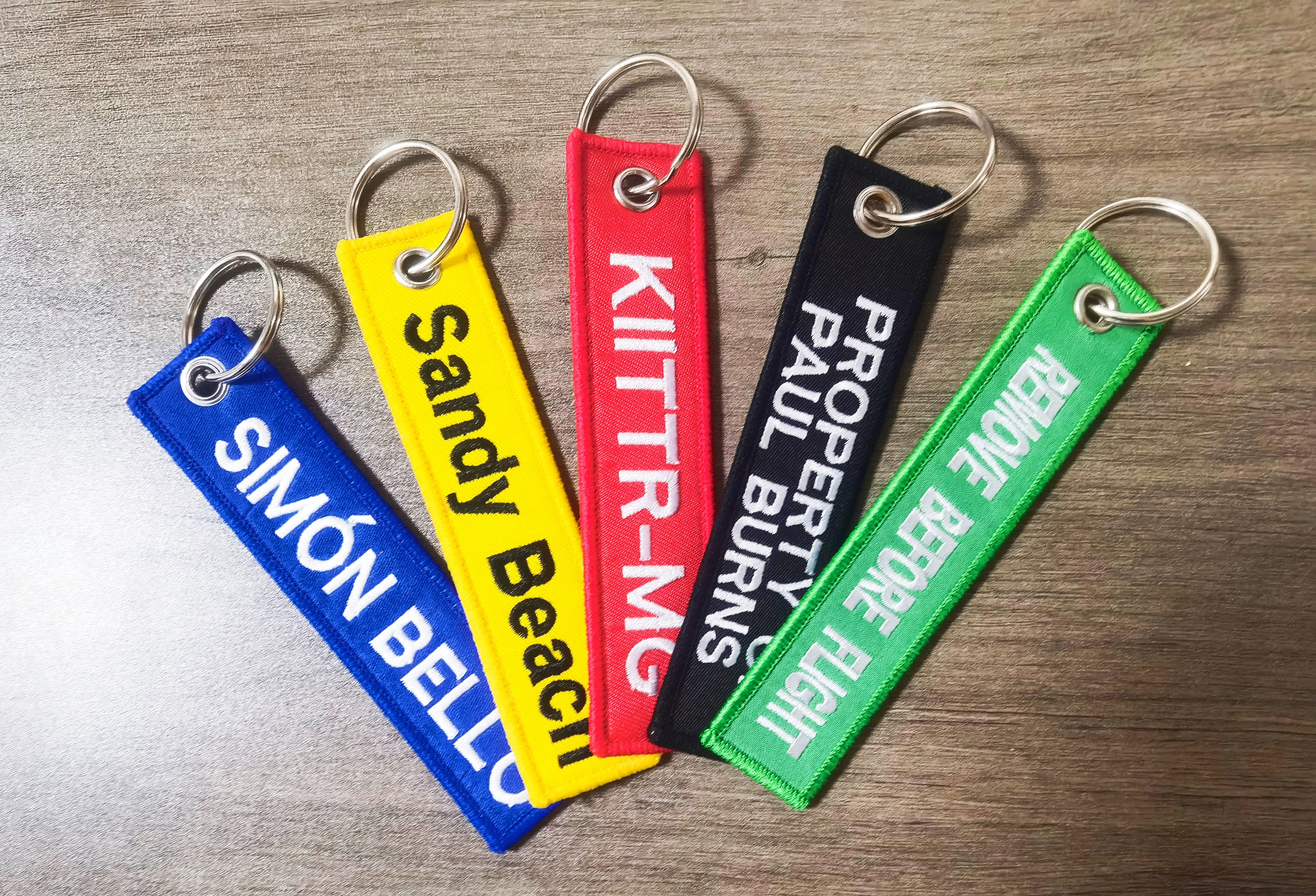 Personalised Key Ring / Key Chain / Running Strap / Bag Tag / 