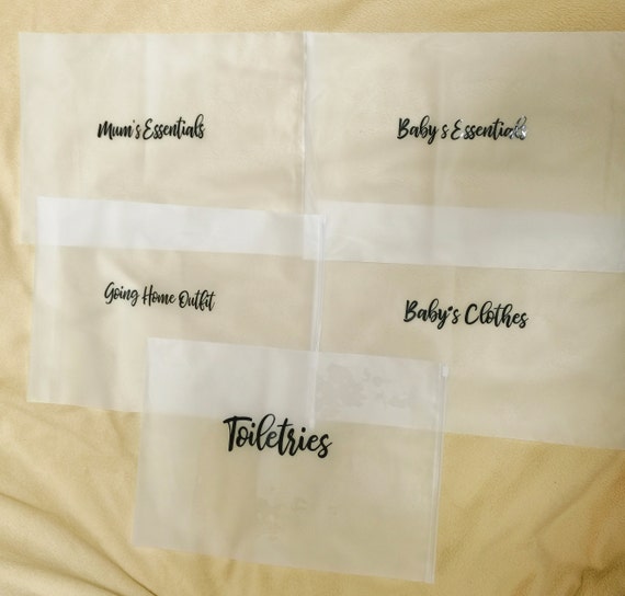 5x Baby Hospital Maternity Organiser Bags Baby Essentials Baby