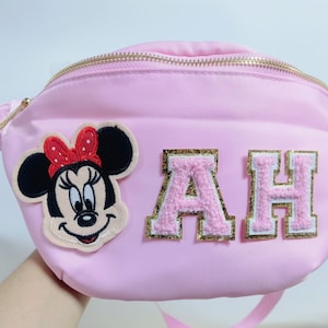 Parent -child Fanny Pack, Nylon Fanny Packs, Crossbody Bag, SEWN ON Patches, Personalized Fanny Pack , Fanny Pack Bachelorette