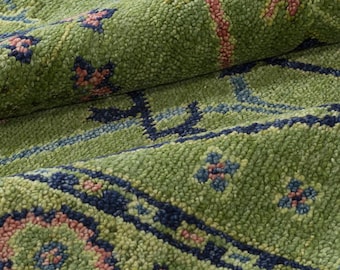 Olive Green Hand Knotted Rug 8x10 9x12 Floral Muted Oushak Rug 9x12 Luxury Modern for Living Room Area Rug for Bedroom Hall Kitchen rug 9x12