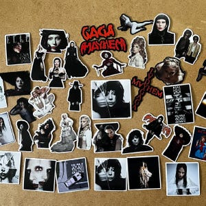 Lady Gaga MAYHEM Vinyl Sticker Pack | 39 Waterproof Gaga Stickers | LG7 Stickers | Little Monster Gift