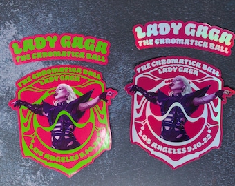 Lady Gaga Chromatica Ball Sticker: Customizable Vinyl Decal