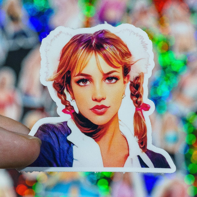 Britney Spears Classic Early Career Vinyl Sticker Pack | 50 Britney Waterproof Stickers