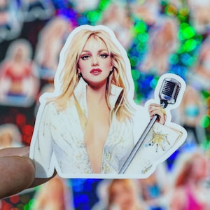 Britney Spears Classic Early Career Vinyl Sticker Pack | 50 Britney Waterproof Stickers