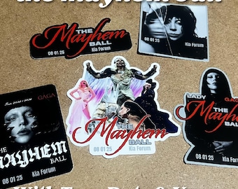 Your Tour Date & Venue Lady Gaga Mayhem Ball Stickers