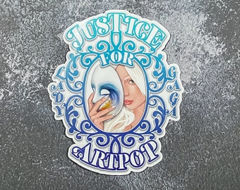 Lady Gaga Artpop Sticker: Justice for Artpop, Little Monster Gift