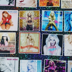 Britney Spears Album Covers Vinyl Sticker Pack | 36 Britney Waterproof Stickers