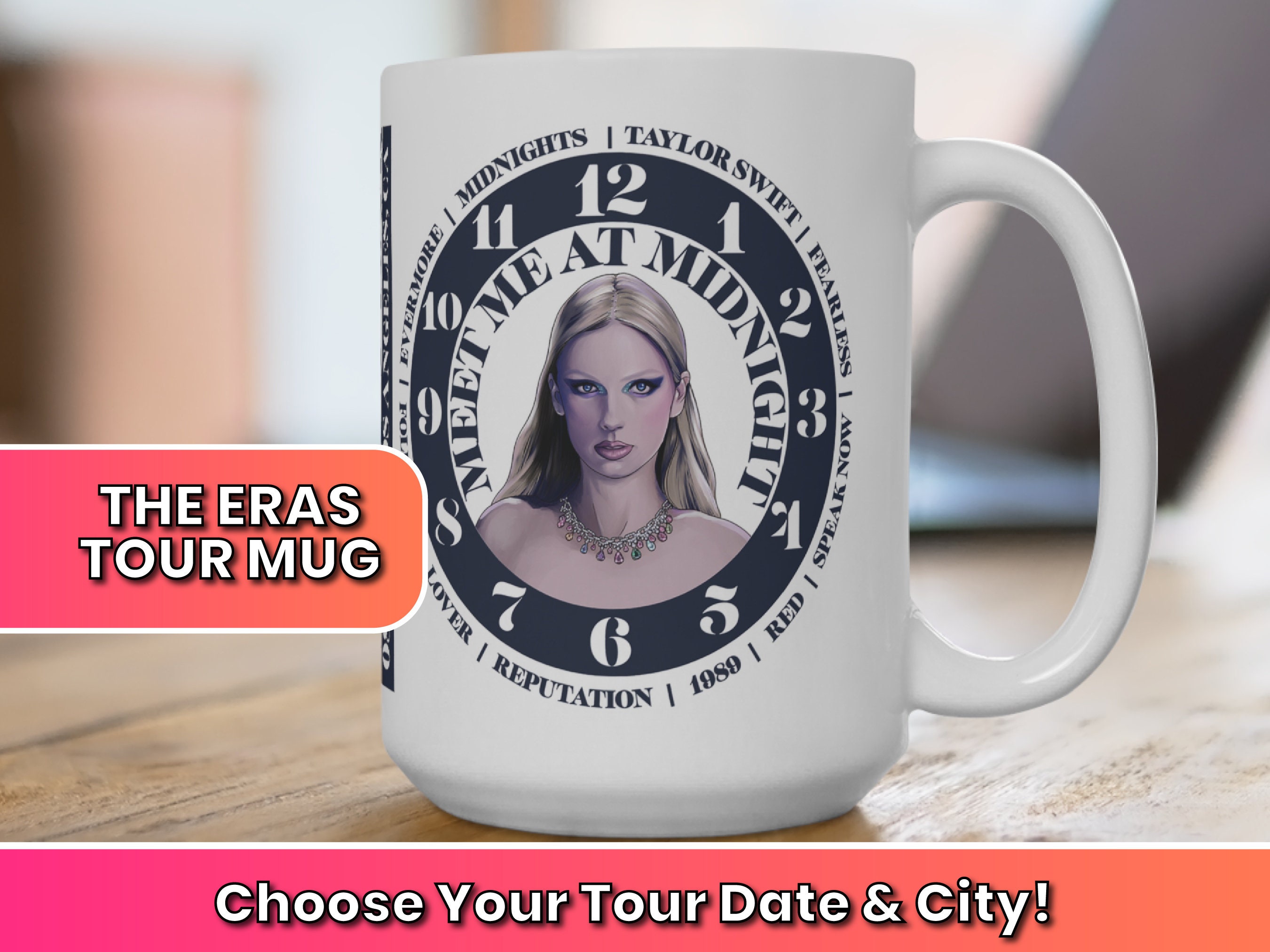 Taylor Swift the Eras Tour Mug Choose Your City and Date Etsy UK