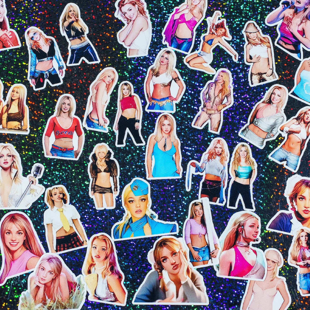 Britney Spears Classic Early Career Vinyl Sticker Pack | 50 Britney ...