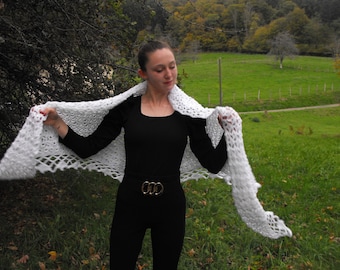 Large White Shawl