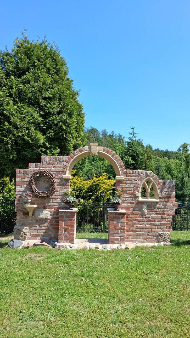 Window Larp Gothic Window Stone Garden Ruin Window Castle Villa Ruin Art Sandstone ...