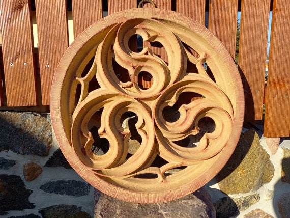 Rosace Gothique Ajourée ROSE DU MIDI – Déco Murale 3D 60 Cm – Ornamenti