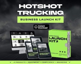 Hotshot Trucking Start Kit | Besitzer Ausrüstung, DOT Einhaltung, Branding (Digitaler Download)