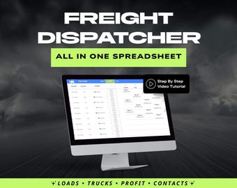 Fracht Dispatcher Tabelle | Belastungs-Tracker, Profit Rechner ( Google Sheets, Excel )
