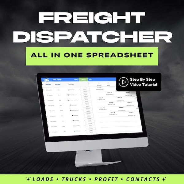 Trucking Load Sheet Template - Etsy