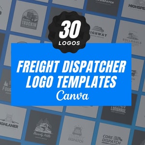 Dispatcher Logo Canva Templates, Dispatching Logo, Trucking & Logistics Logo,  Perfect for Freight Dispatcher or Truck Dispatching Business