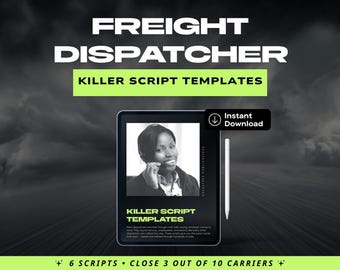 Freight Dispatcher Kaltakquise Scripts | Carrier Akquise Vorlagen (Instant Download)
